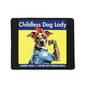 Childless Dog Lady Is Voting Kamala Election Usa 2024 Mousepad