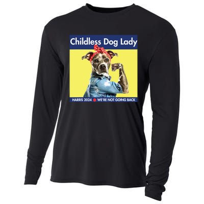 Childless Dog Lady Is Voting Kamala Election Usa 2024 Cooling Performance Long Sleeve Crew