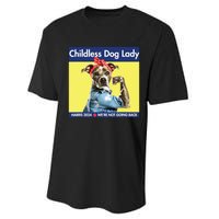 Childless Dog Lady Is Voting Kamala Election Usa 2024 Performance Sprint T-Shirt