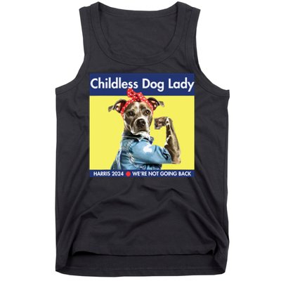 Childless Dog Lady Is Voting Kamala Election Usa 2024 Tank Top