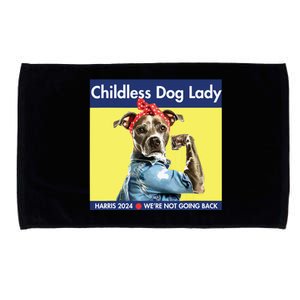 Childless Dog Lady Is Voting Kamala Election Usa 2024 Microfiber Hand Towel