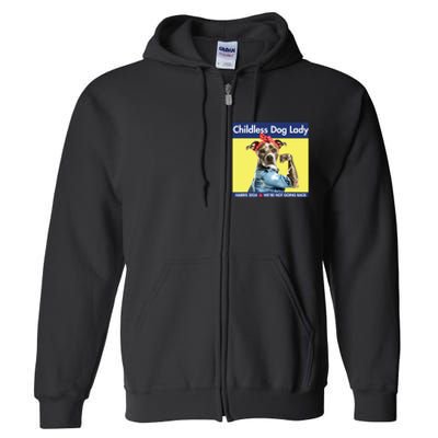 Childless Dog Lady Is Voting Kamala Election Usa 2024 Full Zip Hoodie