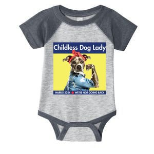 Childless Dog Lady Is Voting Kamala Election Usa 2024 Infant Baby Jersey Bodysuit