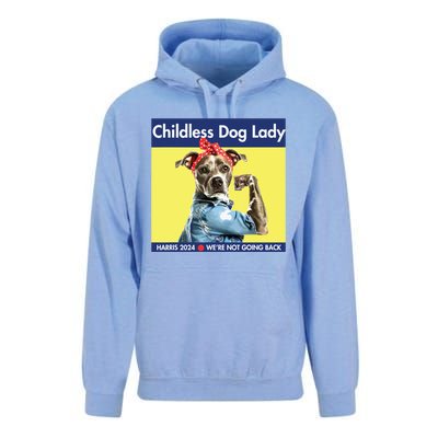 Childless Dog Lady Is Voting Kamala Election Usa 2024 Unisex Surf Hoodie