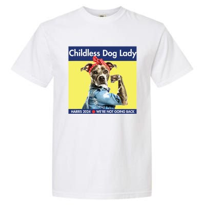 Childless Dog Lady Is Voting Kamala Election Usa 2024 Garment-Dyed Heavyweight T-Shirt