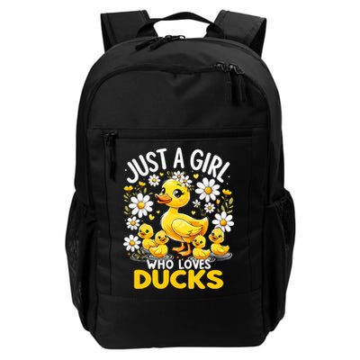 Cute Duck Lover Just A Girl Who Loves Ducks  Daily Commute Backpack