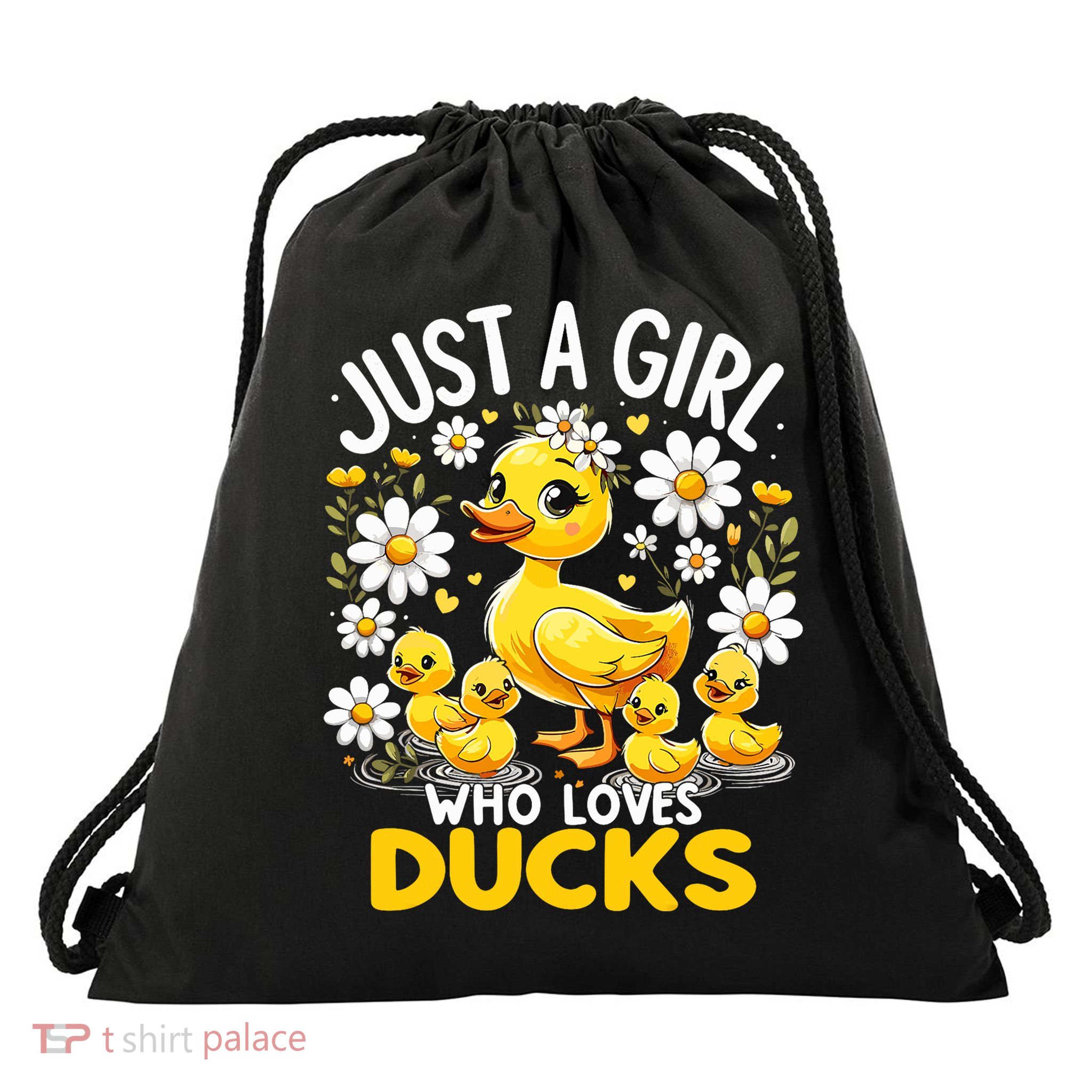 Cute Duck Lover Just A Girl Who Loves Ducks  Drawstring Bag