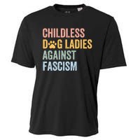 Childless Dog Lady Against Fascism Cooling Performance Crew T-Shirt