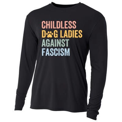 Childless Dog Lady Against Fascism Cooling Performance Long Sleeve Crew