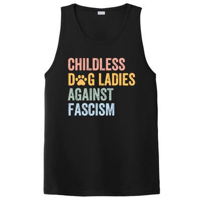 Childless Dog Lady Against Fascism PosiCharge Competitor Tank