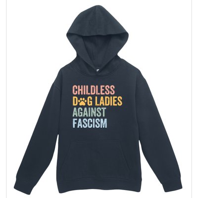 Childless Dog Lady Against Fascism Urban Pullover Hoodie