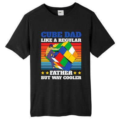 Cube Dad Like A Regular Dad But Way Cooler For Father's Day Gift Tall Fusion ChromaSoft Performance T-Shirt