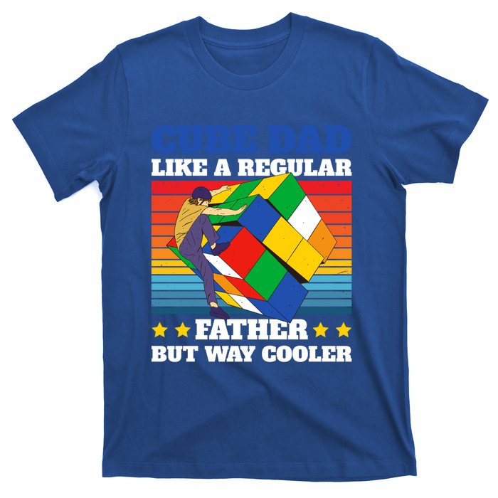 Cube Dad Like A Regular Dad But Way Cooler For Father's Day Gift T-Shirt