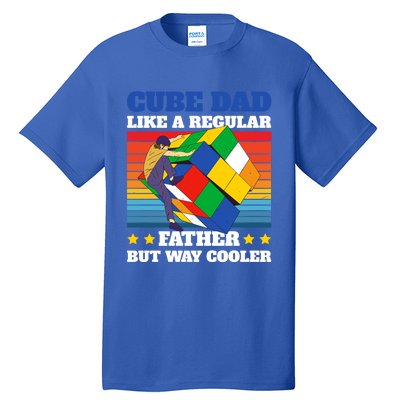 Cube Dad Like A Regular Dad But Way Cooler For Father's Day Gift Tall T-Shirt