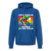 Cube Dad Like A Regular Dad But Way Cooler For Father's Day Gift Premium Hoodie