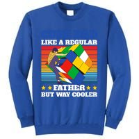 Cube Dad Like A Regular Dad But Way Cooler For Father's Day Gift Tall Sweatshirt