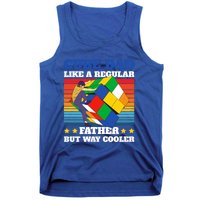 Cube Dad Like A Regular Dad But Way Cooler For Father's Day Gift Tank Top