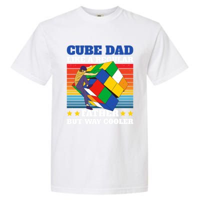 Cube Dad Like A Regular Dad But Way Cooler For Father's Day Gift Garment-Dyed Heavyweight T-Shirt