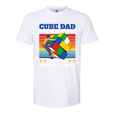 Cube Dad Like A Regular Dad But Way Cooler For Father's Day Gift Softstyle CVC T-Shirt