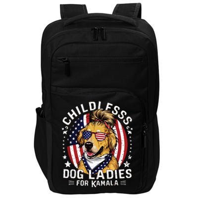 Childless Dog Lady Golden Retriever Impact Tech Backpack