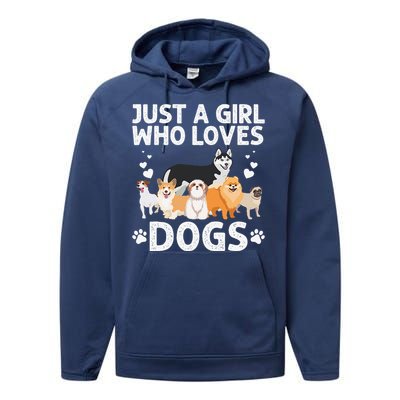 Cool Dog Lover For Women Groomer Handler Dog Lady Performance Fleece Hoodie