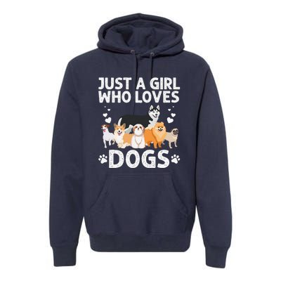 Cool Dog Lover For Women Groomer Handler Dog Lady Premium Hoodie