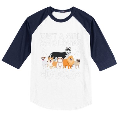 Cool Dog Lover For Women Groomer Handler Dog Lady Baseball Sleeve Shirt