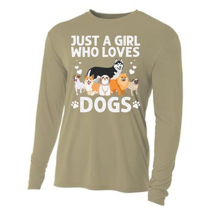 Cool Dog Lover For Women Groomer Handler Dog Lady Cooling Performance Long Sleeve Crew