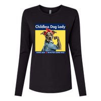 Childless Dog Lady Is Voting Kamala Election Usa 2024 Womens Cotton Relaxed Long Sleeve T-Shirt