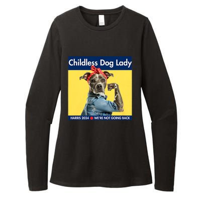 Childless Dog Lady Is Voting Kamala Election Usa 2024 Womens CVC Long Sleeve Shirt