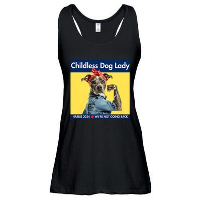 Childless Dog Lady Is Voting Kamala Election Usa 2024 Ladies Essential Flowy Tank