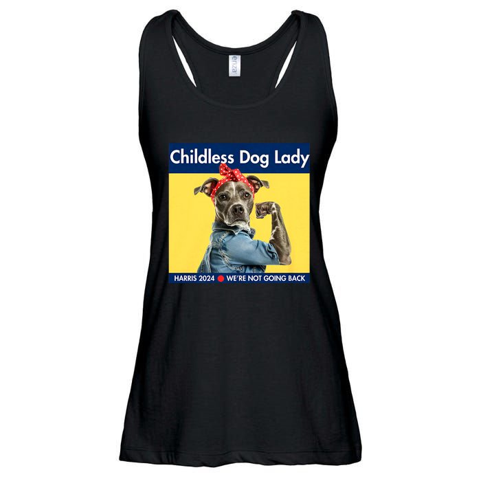 Childless Dog Lady Is Voting Kamala Election Usa 2024 Ladies Essential Flowy Tank