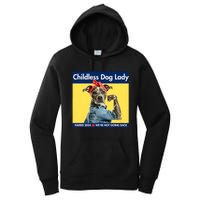 Childless Dog Lady Is Voting Kamala Election Usa 2024 Women's Pullover Hoodie