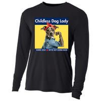 Childless Dog Lady Is Voting Kamala Election Usa 2024 Cooling Performance Long Sleeve Crew