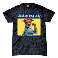 Childless Dog Lady Is Voting Kamala Election Usa 2024 Tie-Dye T-Shirt