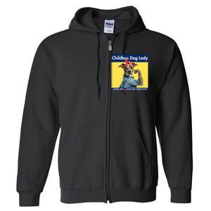 Childless Dog Lady Is Voting Kamala Election Usa 2024 Full Zip Hoodie