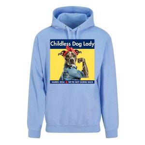 Childless Dog Lady Is Voting Kamala Election Usa 2024 Unisex Surf Hoodie