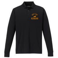 Cool Dog Lover Gift Club DonT Stop Retrieving Performance Long Sleeve Polo