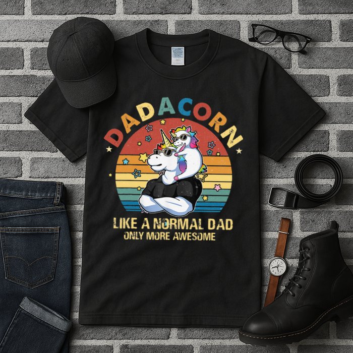 Cute Dadacorn Like A Normal Dad Only More Awesome Daddy Tall T-Shirt