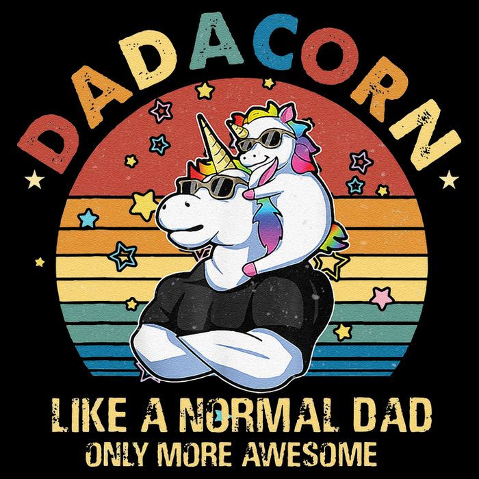 Cute Dadacorn Like A Normal Dad Only More Awesome Daddy Bucket Hat