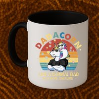 Cute Dadacorn Like A Normal Dad Only More Awesome Daddy Mug