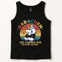 Cute Dadacorn Like A Normal Dad Only More Awesome Daddy Tank Top