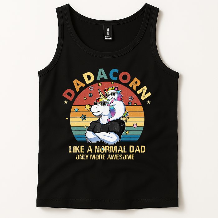 Cute Dadacorn Like A Normal Dad Only More Awesome Daddy Tank Top
