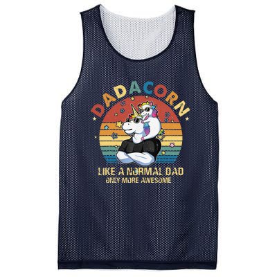 Cute Dadacorn Like A Normal Dad Only More Awesome Daddy Mesh Reversible Basketball Jersey Tank