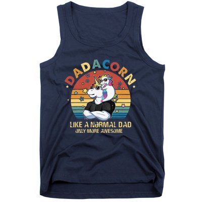 Cute Dadacorn Like A Normal Dad Only More Awesome Daddy Tank Top