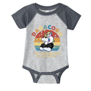 Cute Dadacorn Like A Normal Dad Only More Awesome Daddy Infant Baby Jersey Bodysuit