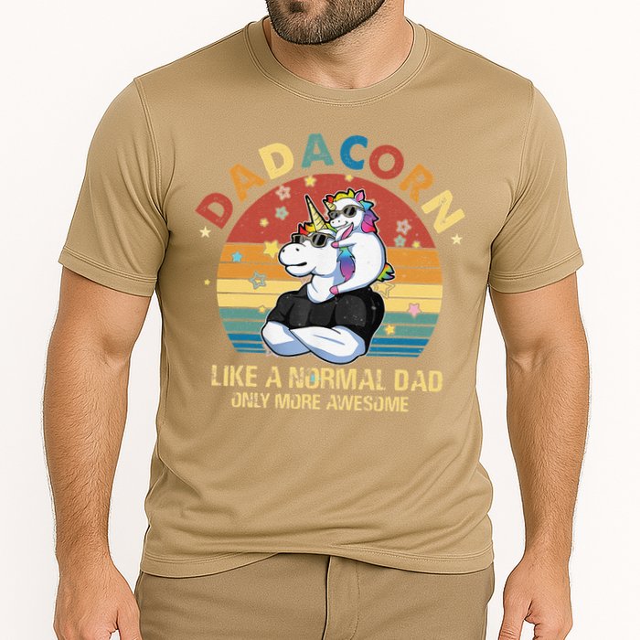 Cute Dadacorn Like A Normal Dad Only More Awesome Daddy Performance Shirt