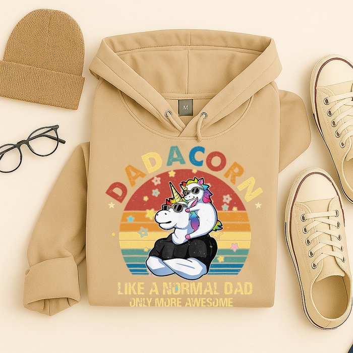 Cute Dadacorn Like A Normal Dad Only More Awesome Daddy Hoodie