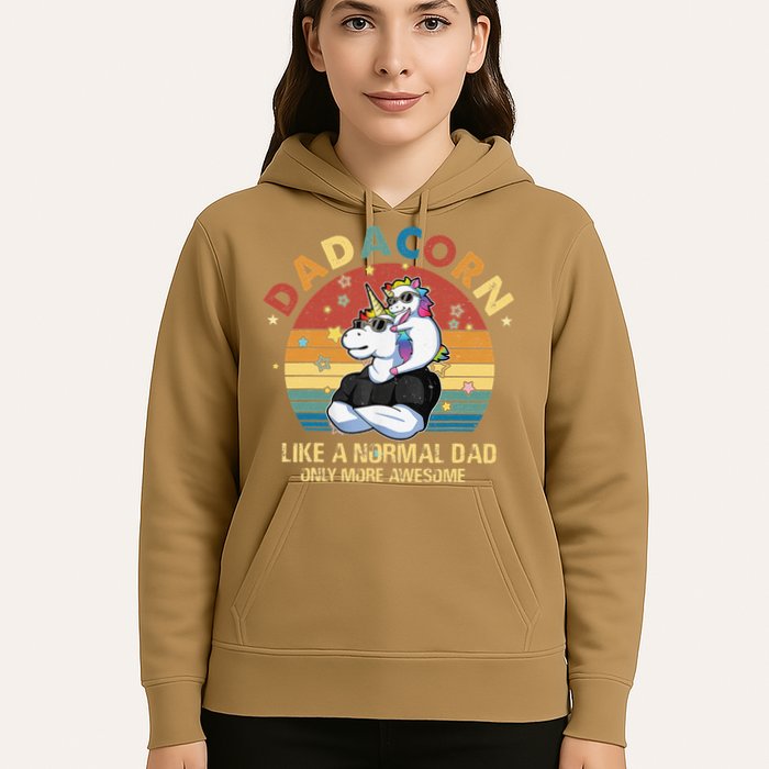 Cute Dadacorn Like A Normal Dad Only More Awesome Daddy Hoodie