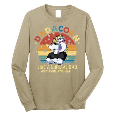 Cute Dadacorn Like A Normal Dad Only More Awesome Daddy Long Sleeve Shirt